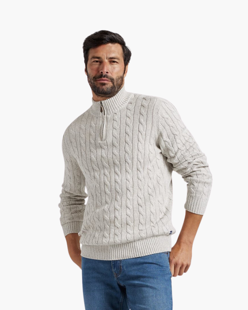 Sweater Verbier com Fecho Meio Zíper