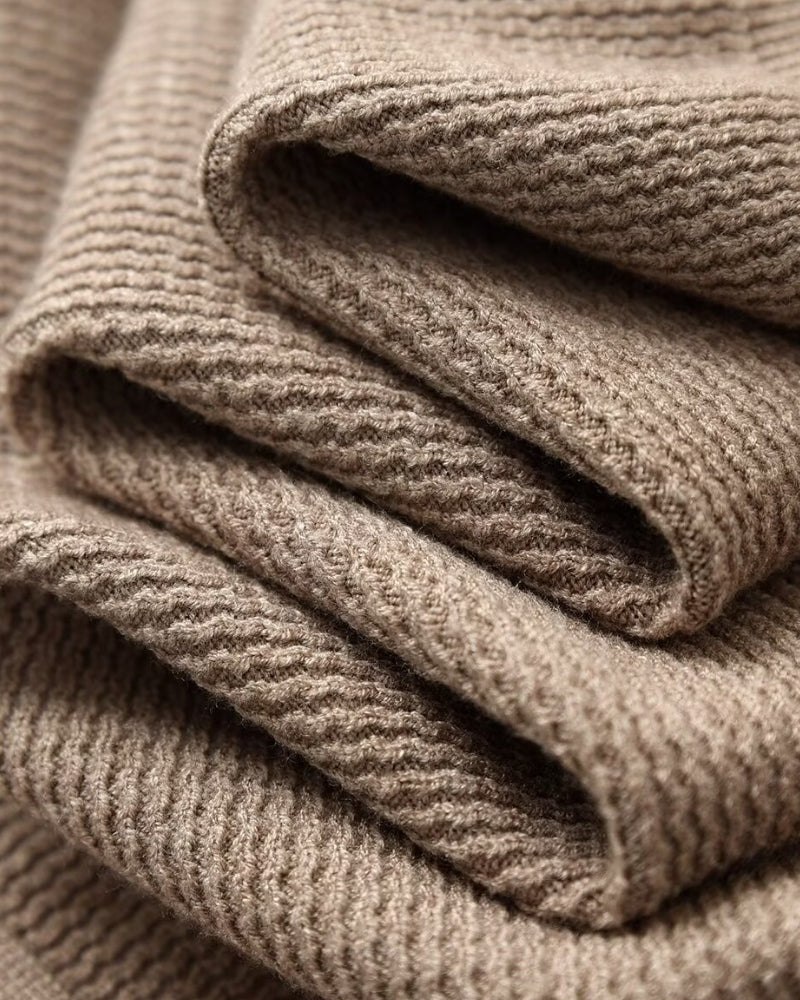 Camisola Polo em Malha Texturada