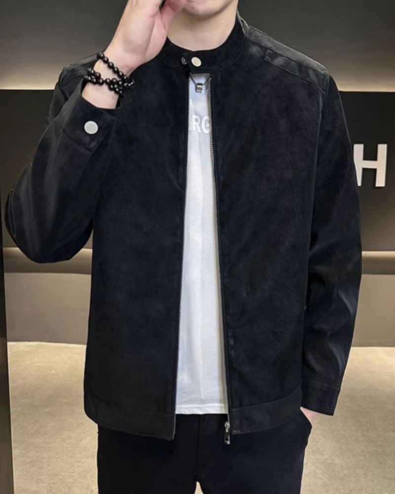 Casaco Estate em Pele de Camurça