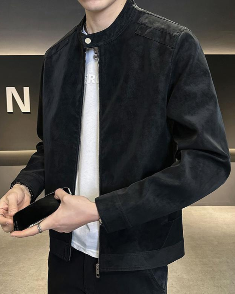 Casaco Estate em Pele de Camurça