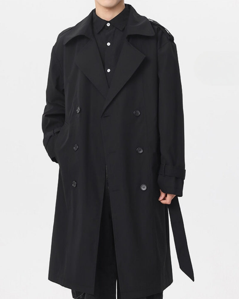 Trench Coat Clássico de Dois Botões
