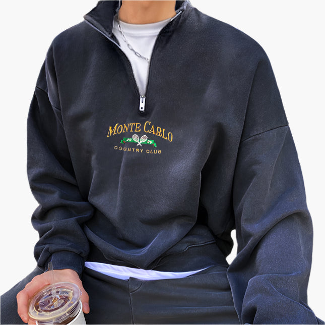 Pullover Monte Carlo Vintage Quarter Zip