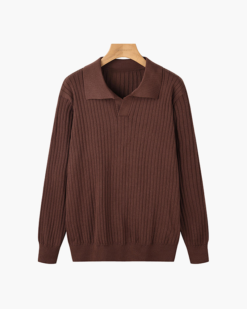 Polo SUWON com Gola em V