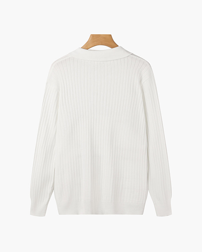 Polo SUWON com Gola em V